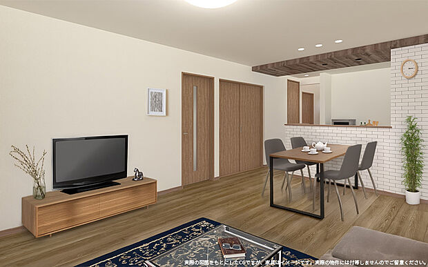 【【1号棟　LDKイメージ】】※画像は設計図面を基に作成したイメージです。