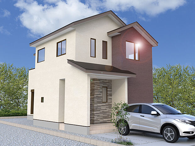 【【1号棟外観完成予想図】】※パースは設計図面を基にした完成予想図です。