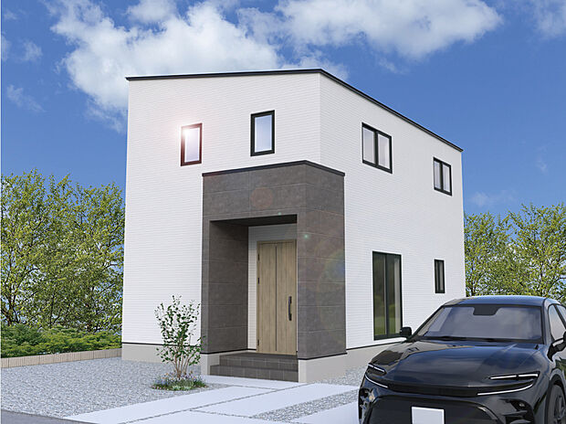 【【4号棟外観完成予想図】】※画像は設計図面を基に作成したイメージです。