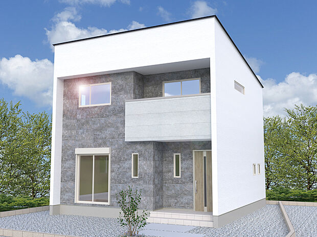 【【3号棟外観完成予想図】】※パースは設計図面を基にした完成予想図です。