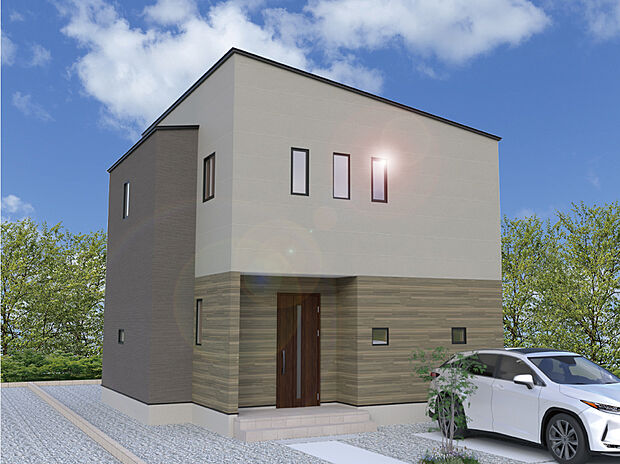 【【3号棟外観完成予想図】】※パースは設計図面を基にした完成予想図です。