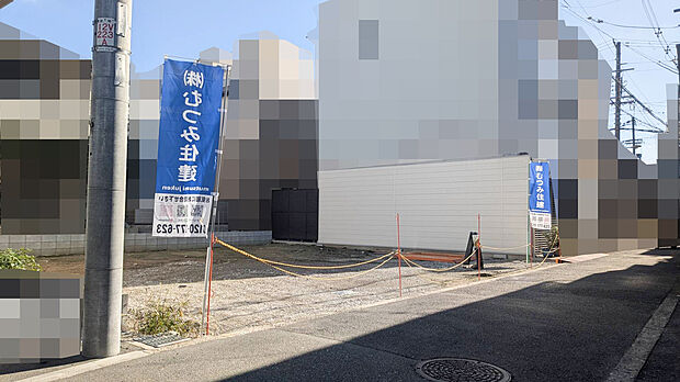 【【現地】】大阪メトロ谷町線「平野」駅徒歩9分の立地。自由設計対応の全2区画です。2階にLDKを設けた、3階建て4LDKのプランをご用意しています。