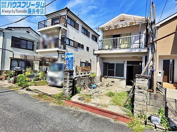 【現地外観写真】土地面積45坪以上!複数台分の駐車スペースや、自転車置き場も確保できます!