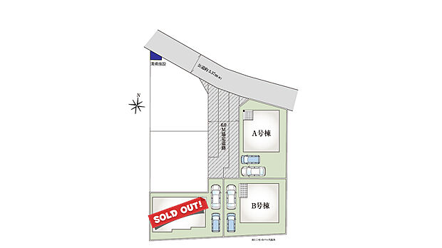 【【区画図】グリーンガーデン大宮大和田】間もなく全棟完成となります。