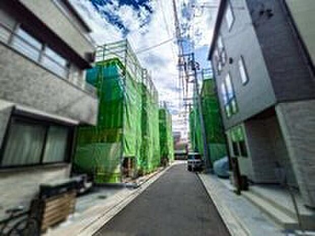 【分譲地内道路】前期５棟は新しい計画がスタートしております。