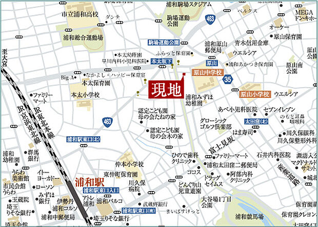 周辺地図（約390m）