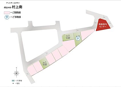 アットホームタウン駅近の街～村上南～全10区画165ｍ2以上