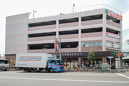ライフ練馬中村北店 320m