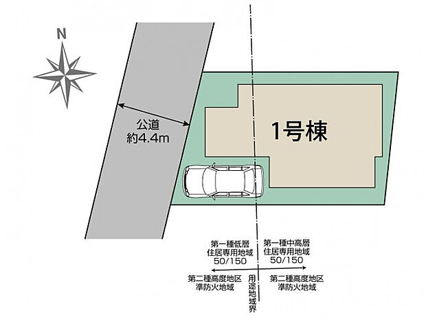 足立区古千谷本町1丁目1棟 区画図