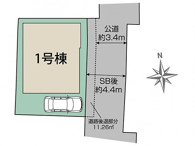 足立区関原3丁目1棟 区画図