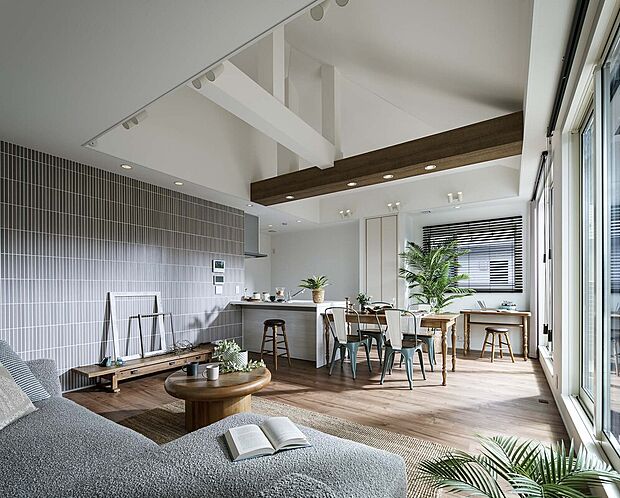 1邸1邸ライフスタイルとインテリアカラーをプロのコーディネーターがプランニングした邸宅。