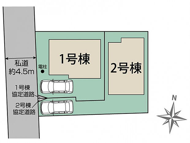 東久留米市氷川台2丁目2棟 区画図
