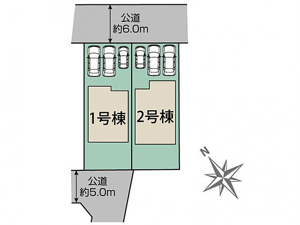 千葉市花見川区こてはし台1丁目2棟 区画図