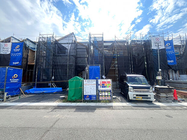 上棟【2026/8/21撮影】　羽貫駅まで徒歩8分