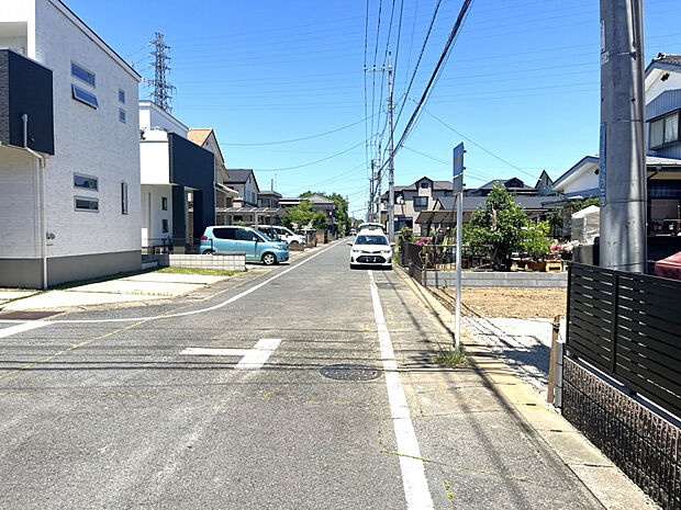 【販売現地【2026/5/30撮影】】前面道路・幅員6m