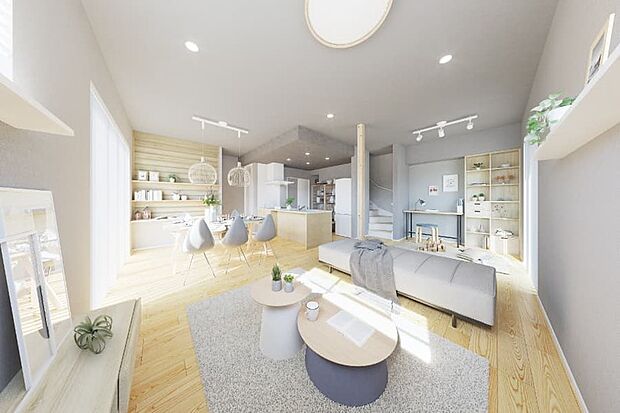 あたたかな木肌に憩い、自由な発想で楽しめる大空間。