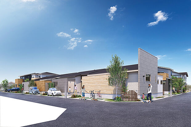 光と風を感じる4棟平屋のある住まい