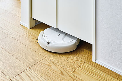 【ロボット掃除機対応収納スペース】