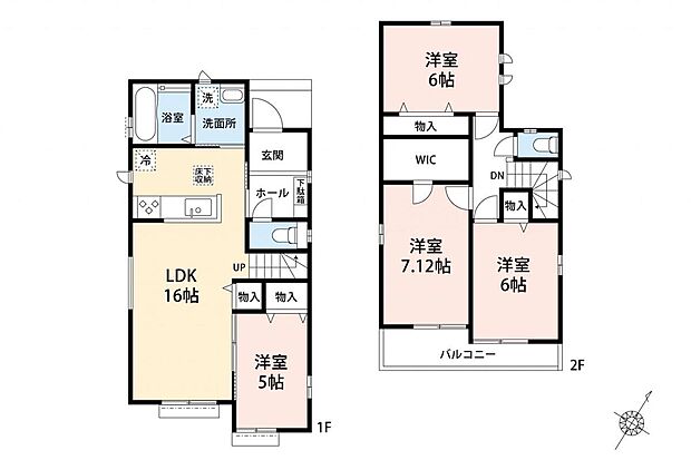 【　間取り図　／　B号棟　】
