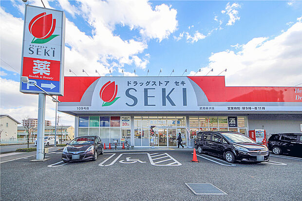 ドラッグストアセキ 武蔵藤沢店(約407m)