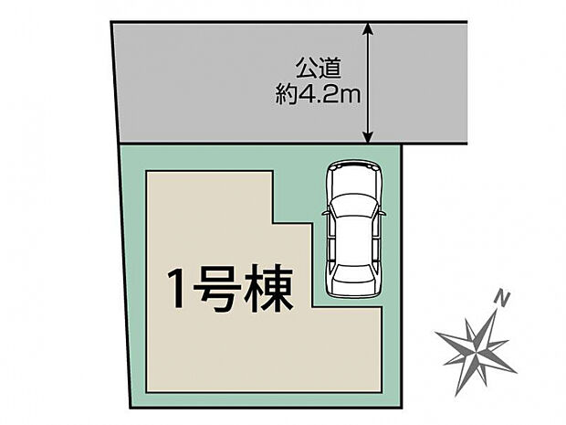 新座市片山3丁目 区画図
