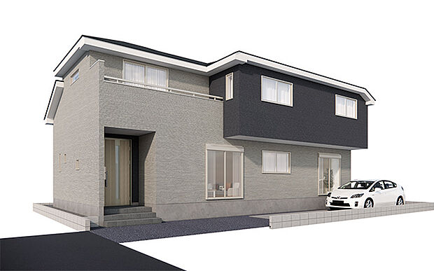 完成予想図:外観(3号棟)