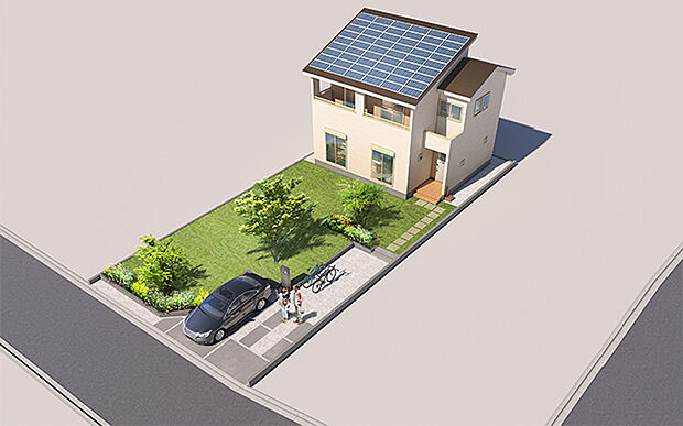 完成予想図：外観（ 2号棟）