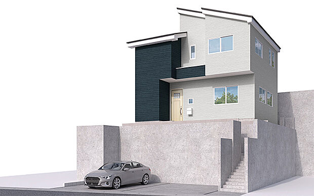 完成予想図:外観(2号棟)