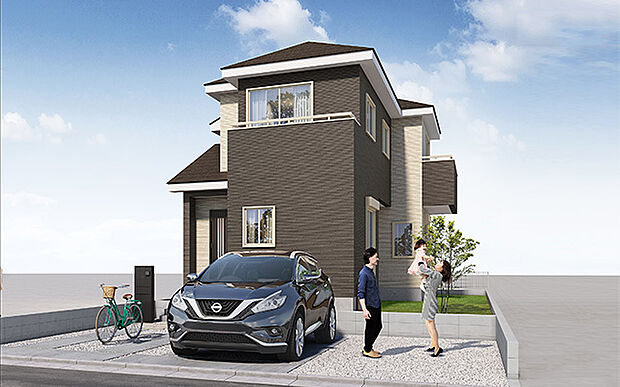 完成予想図:外観(2号棟)