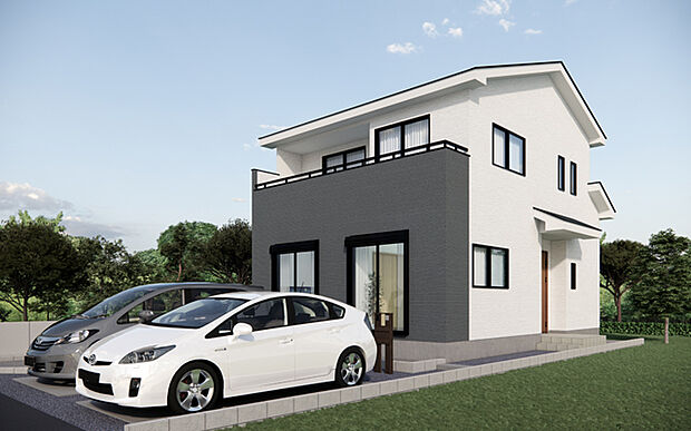 完成予想図:外観(1号棟)