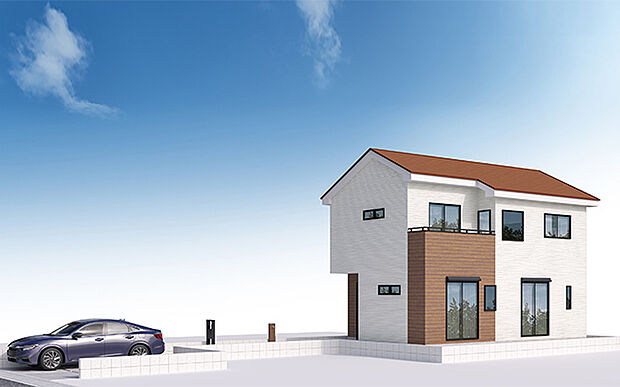 完成予想図:外観(1号棟)