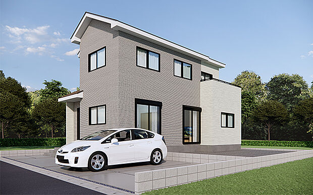 完成予想図：外観（1号棟）