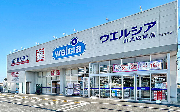 ウエルシア 山武成東店（約280m）
