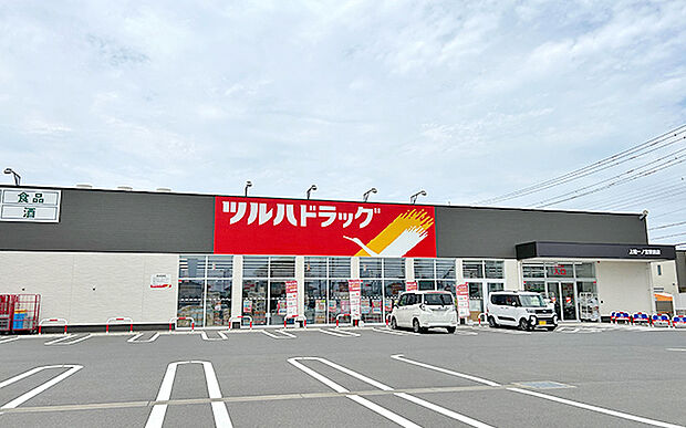 ツルハドラッグ上総一宮駅前店（約740m）