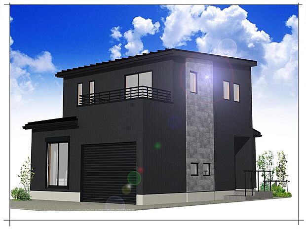 愛車を大事にできるガレージハウス♪
車へは雨に濡れずに乗り降りできます。またリビングからは愛車を眺められる設計になっております。(1号棟)完成予想図