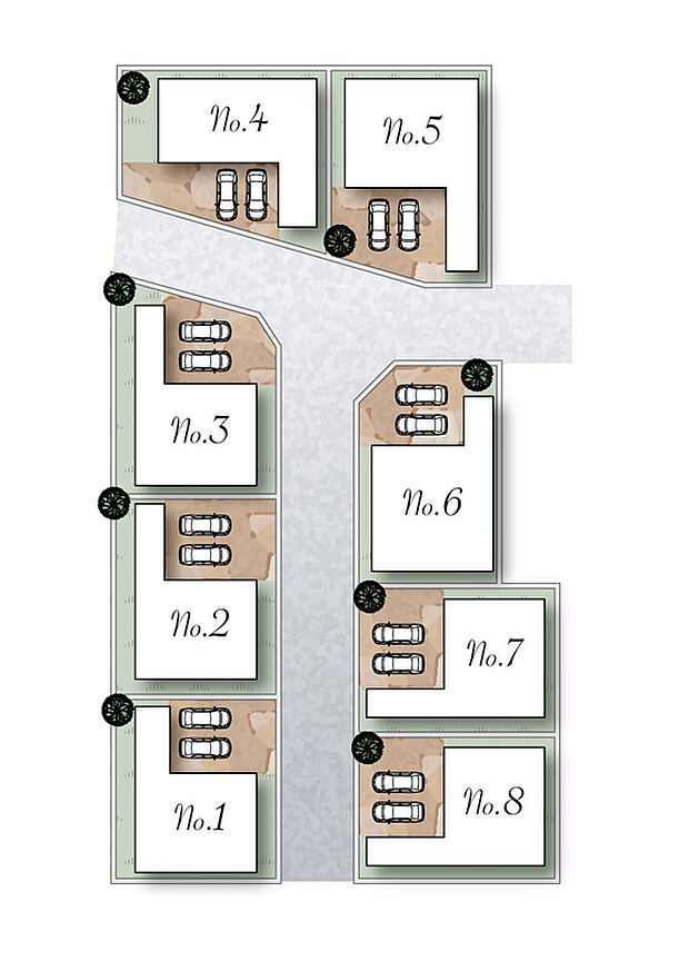全８区画近日分譲開始