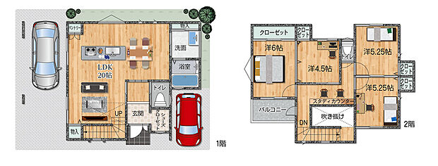 フリープランお客様の希望に合わせて間取り打合せ可能です。理想のマイホーム実現をお手伝いいたします。