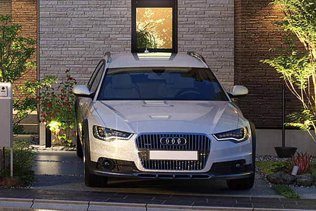 【【カースペース2台標準対応】】全邸2台分のカースペースを確保しました。セカンドカーや来客用のカースペースとしても最適です。※1台目を含めた車種制限及び入替の手順が必要となる場合がございます。