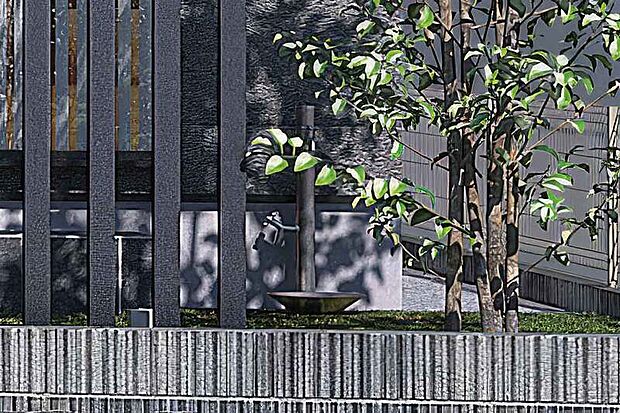 【【外水栓】】洗車や庭の植栽への水遣り、夏場の打ち水などに便利な外水栓。住まいに調和するシンプルでスタイリッシュなデザインです。