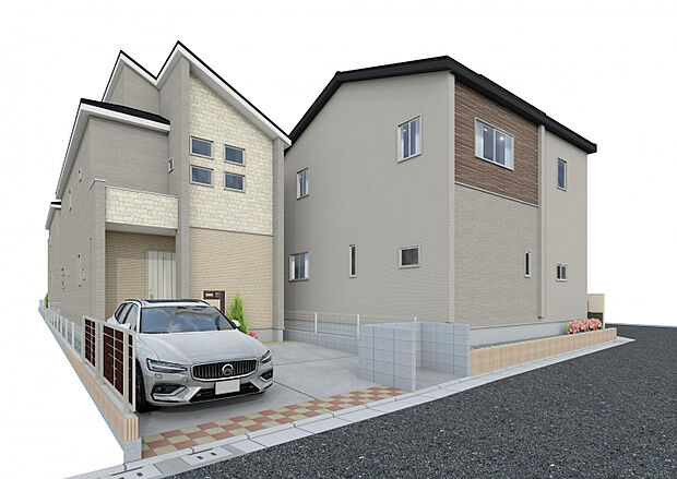 【完成予想図】　幼稚園や保育園、小・中学校まで徒歩15分圏内◎お子様の通園・通学がしやすい距離で、子育て世帯に嬉しいロケーションです。