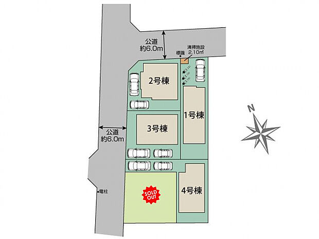 所沢市東狭山ヶ丘1丁目 区画図