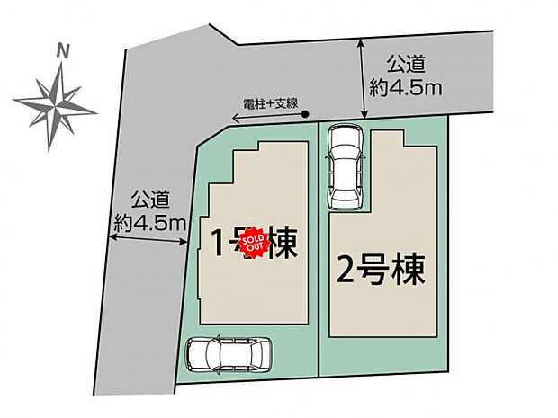 所沢市向陽町2棟 区画図