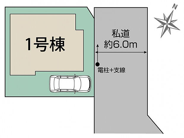 所沢市上安松1棟 区画図