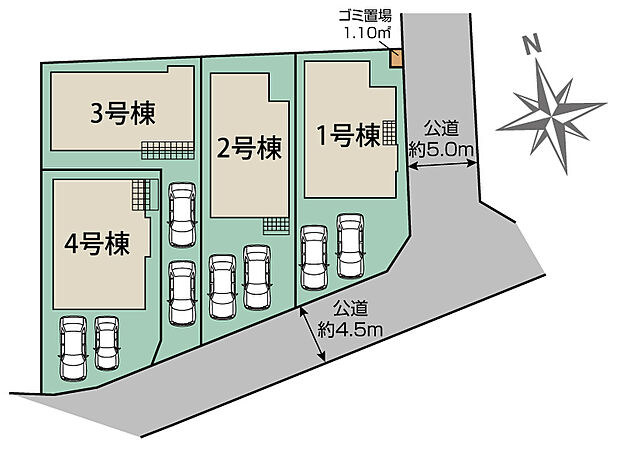 「多摩境」駅まで徒歩14~15分!!全棟カースペース2台◎