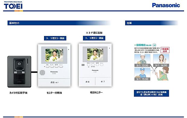 【パナソニック　オフローラ】採用設備は予告なく変更となる場合があります。その場合、現況優先となります。