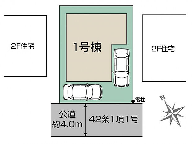 草加市新栄1丁目1棟 区画図