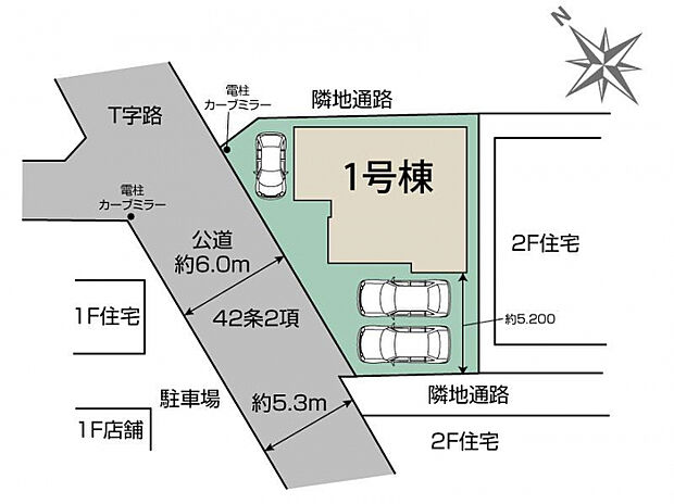 越谷市蒲生本町1棟 区画図