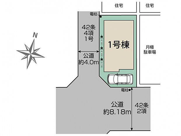 越谷市弥十郎1棟 区画図