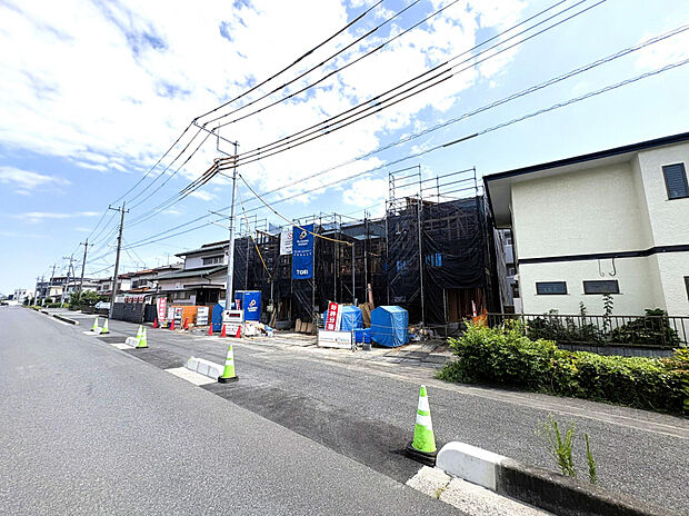 【外観】敷地面積39坪～！駐車スペース並列2台あり！主寝室可変型プラン採用！！