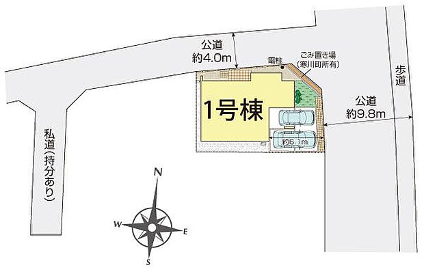 寒川町一之宮8丁目1棟 区画図